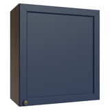 Alacena 60 cm 1 Puerta Marrón/Azul Vik Madesa
