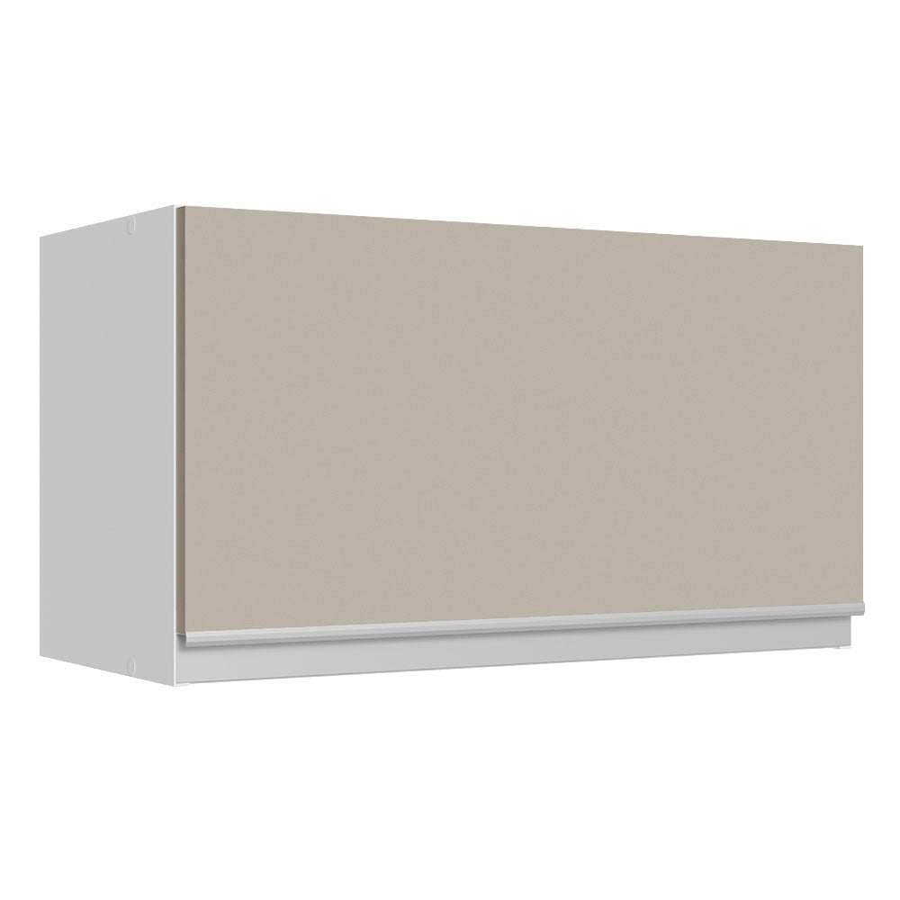 Alacena Cocina 100% MDF 60 cm 1 Puerta Abatible Blanco/Crema Smart Madesa