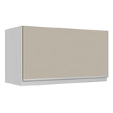 Alacena Cocina 100% MDF 60 cm 1 Puerta Abatible Blanco/Crema Smart Madesa