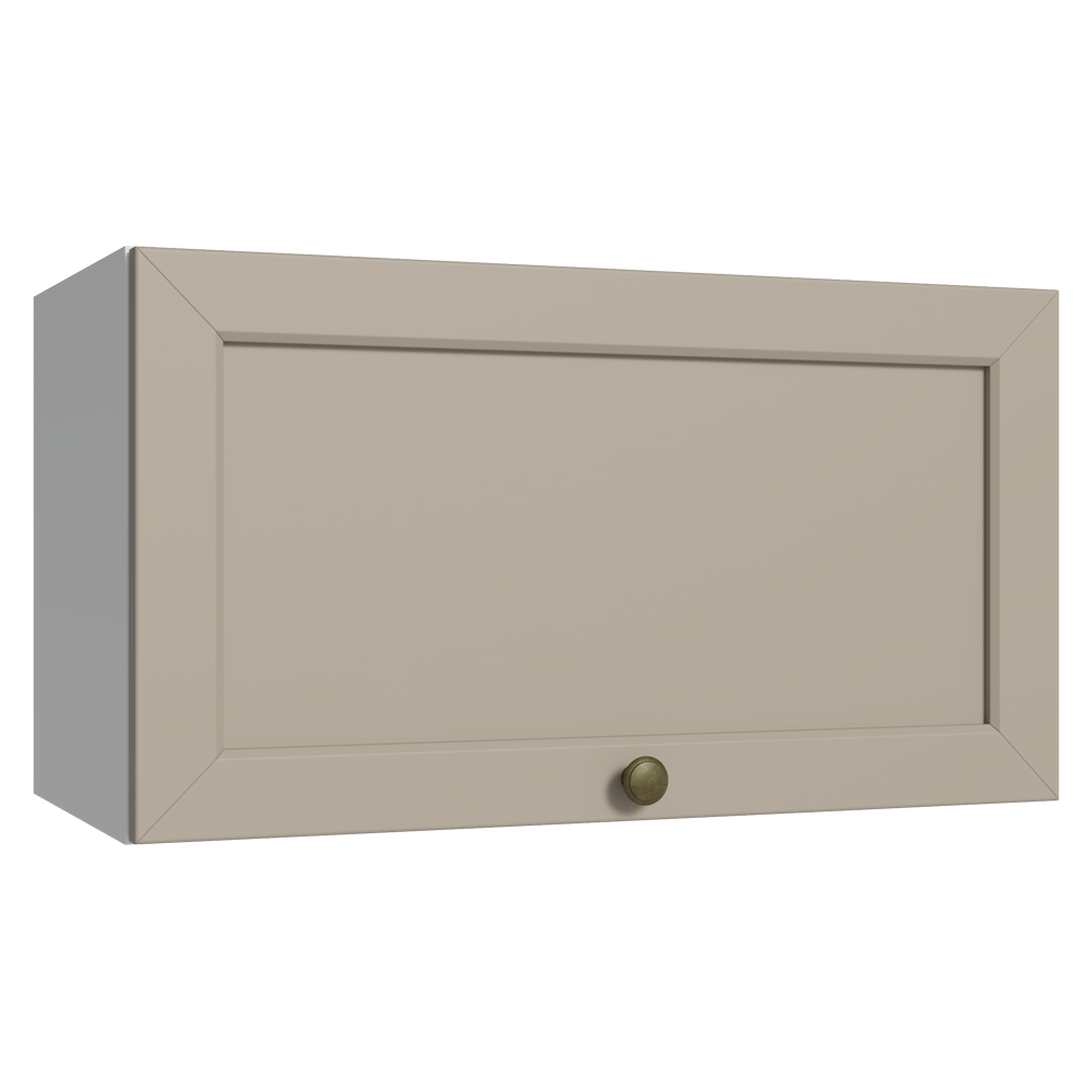 Alacena Cocina 60 cm 1 Pueta Abatible Blanco/Crema Vik Madesa