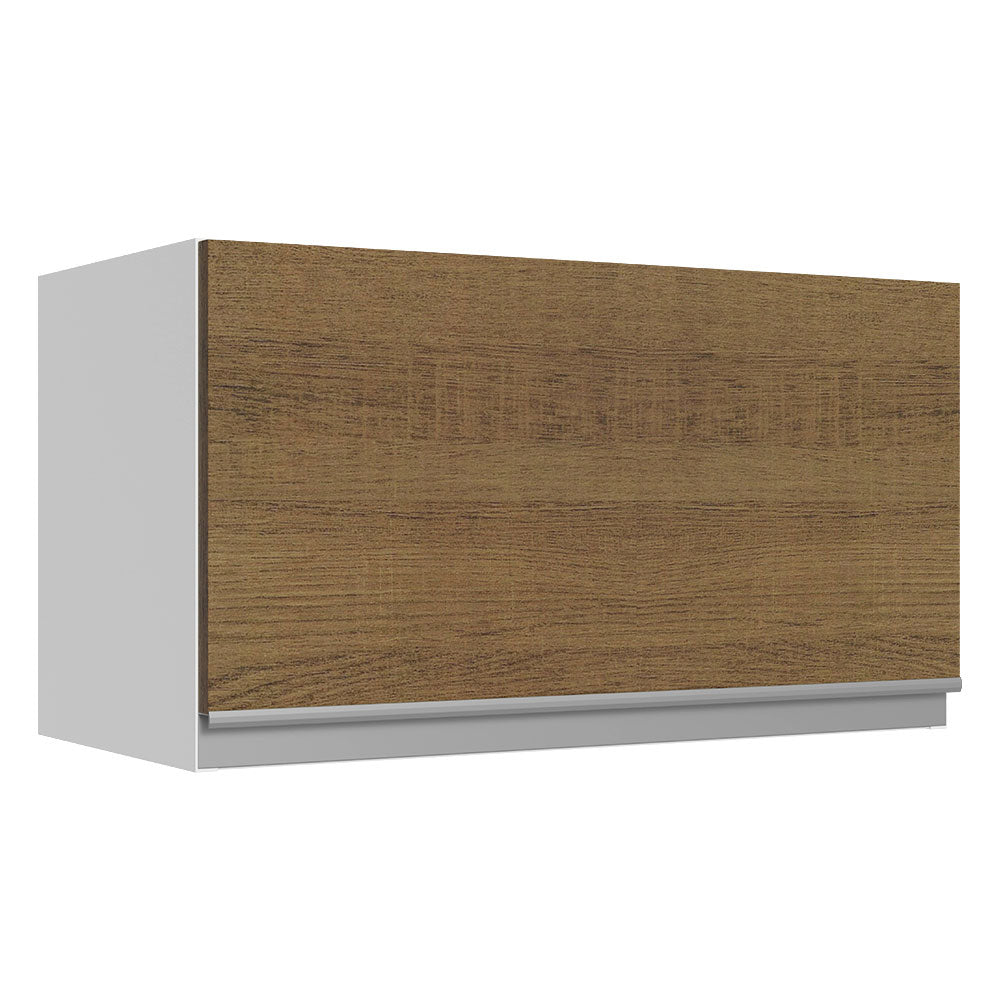 Alacena Cocina 100% MDF 60 cm 1 Puerta Abatible Blanco/Marrón Acordes Madesa