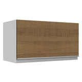 Alacena Cocina 100% MDF 60 cm 1 Puerta Abatible Blanco/Marrón Acordes Madesa