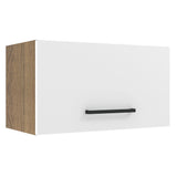 Alacena Madesa Agata 60 cm 1 Puerta Rebatible Marrón/Blanco