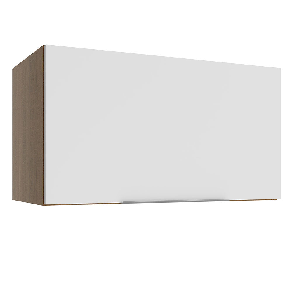 Alacena Cocina 60 cm 1 Puerta Abatible Marrón/Blanco Stella Madesa