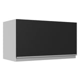 Alacena Cocina 100% MDF 60 cm 1 Puerta Abatible Blanco/Negro Acordes Madesa