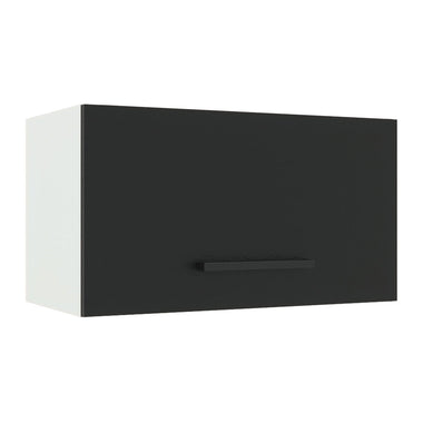 Alacena 60 cm 1 Puerta Rebatible Blanco/Negro Agata Madesa