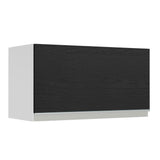 Alacena Gabinete Superior Madesa Glamy 60cm Blanco/Negro