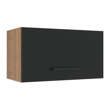 Alacena 60 cm 1 Puerta Rebatible Marrón/Negro Agata Madesa