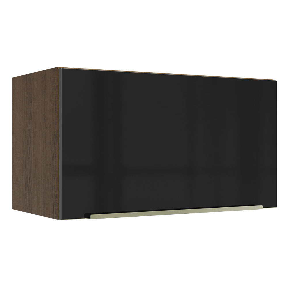 Alacena 60 cm 1 Puerta Lux Marrón/Negro