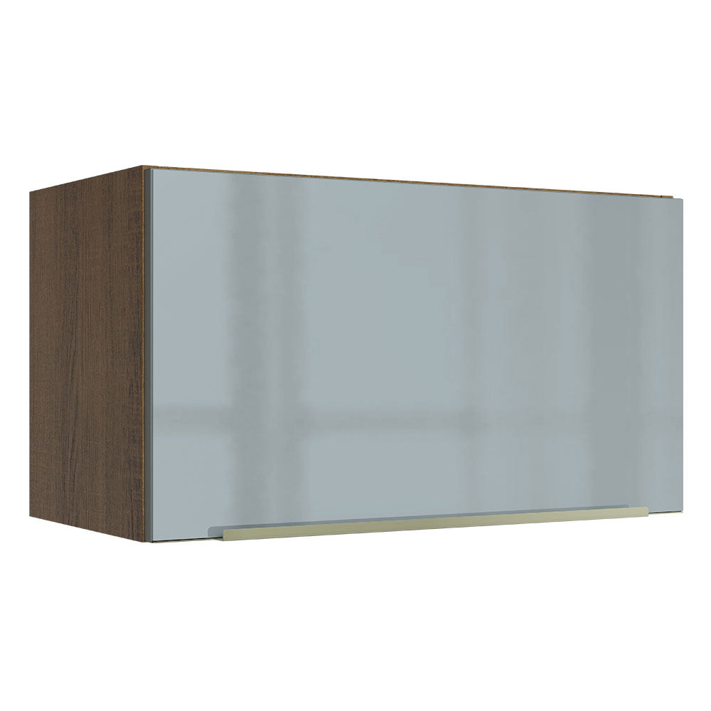 Alacena 60 cm 1 Puerta Lux Marrón/Gris