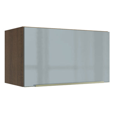 Alacena 60 cm 1 Puerta Rebatible Marrón/Gris Lux Madesa