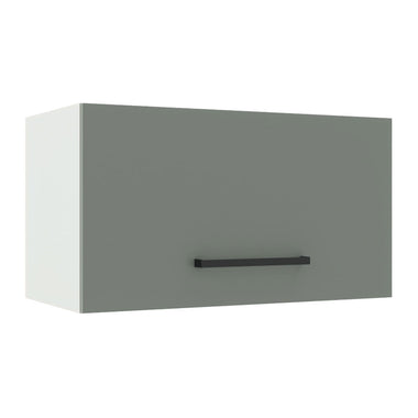 Alacena 60 cm 1 Puerta Rebatible Blanco/Gris Agata Madesa