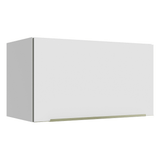 Alacena Cocina 60 cm 1 Puerta Abatible Blanco/Blanco Aterciopelado Lux Madesa
