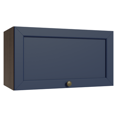 Alacena 60 cm 1 Puerta Rebatible Marrón/Azul Vik Madesa