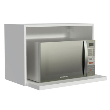 Alacena 60 cm 100% MDF con Nicho para Microondas y Horno Blanco Acordes Madesa