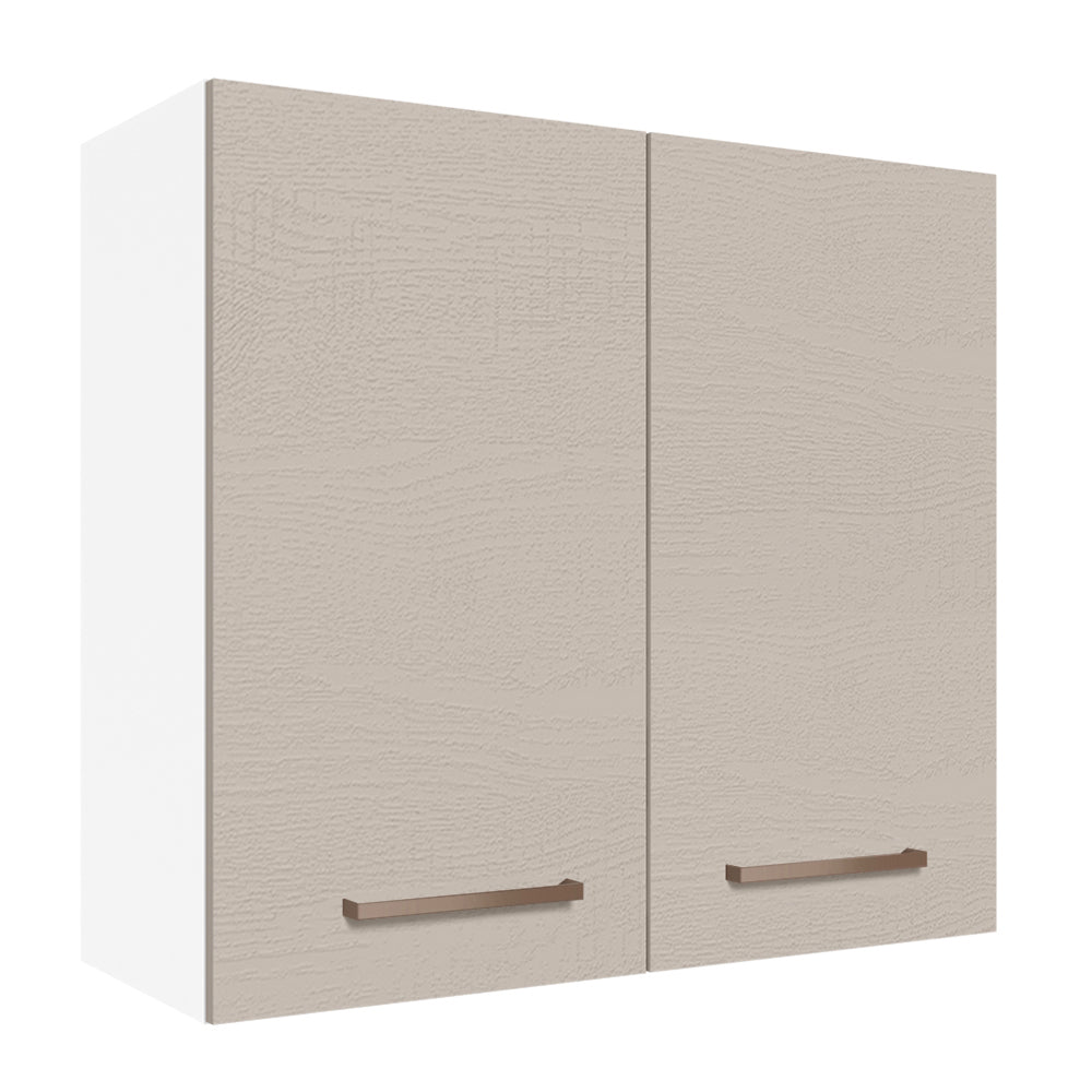 Alacena 70 cm 2 Puertas Agata Blanco/Crema