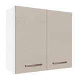Alacena 70 cm 2 Puertas Agata Blanco/Crema