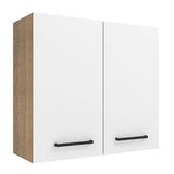 Alacena 70 cm 2 Puertas Agata Marrón/Blanco