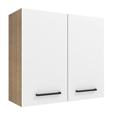 Alacena 70 cm 2 Puertas Marrón/Blanco Agata Madesa