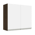 Alacena 70 cm 2 Puertas Marrón/Blanco Glamy Madesa