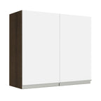 Alacena 70 cm 2 Puertas Marrón/Blanco Glamy Madesa