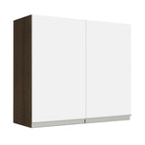 Alacena 70 cm 2 Puertas Marrón/Blanco Glamy Madesa