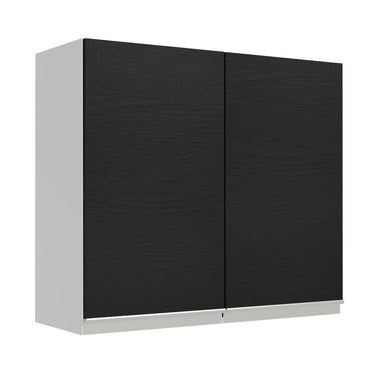 Alacena 70 cm 2 Puertas Blanco/Marrón Glamy Madesa