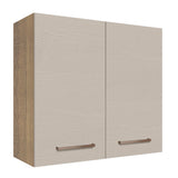 Alacena 70 cm 2 Puertas Agata Marrón/Crema