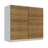 Alacena 70 cm 2 Puertas Glamy Blanco/Marrón