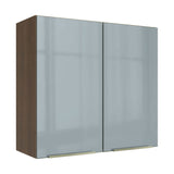 Alacena 70 cm 2 Puertas Lux Marrón/Gris