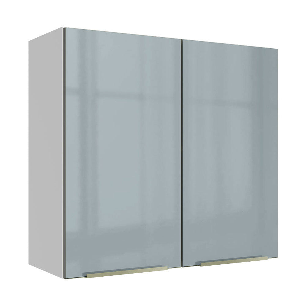 Alacena 70 cm 2 Puertas Lux Blanco/Gris
