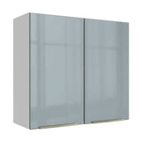 Alacena 70 cm 2 Puertas Lux Blanco/Gris