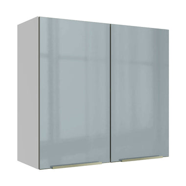 Alacena 70 cm 2 Puertas Blanco/Gris Lux Madesa