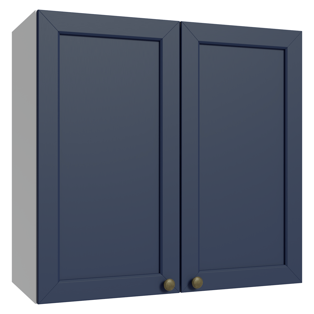 Alacena 70 cm 2 Puertas Blanco/Azul Vik Madesa
