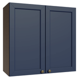 Alacena 70 cm 2 Puertas Marrón/Azul Vik Madesa