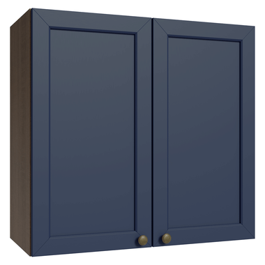 Alacena 70 cm 2 Puertas Marrón/Azul Vik Madesa