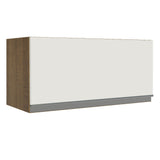 Alacena 70 cm 1 Puerta Glamy Marrón/Blanco