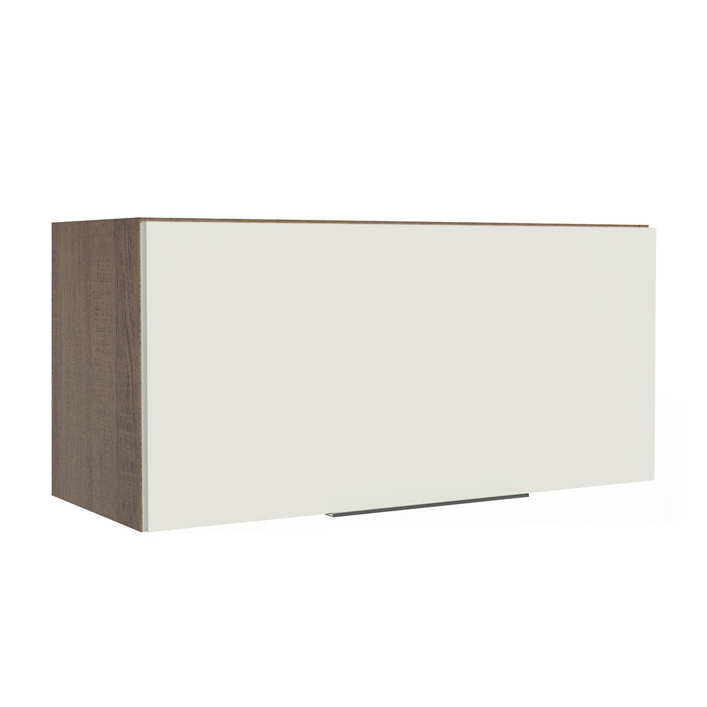Alacena Cocina 70 cm 1 Puerta Abatible Marrón/Blanco Stella Madesa