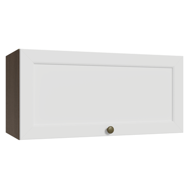 Alacena 70 cm 1 Puerta Rebatible Marrón/Blanco Vik Madesa