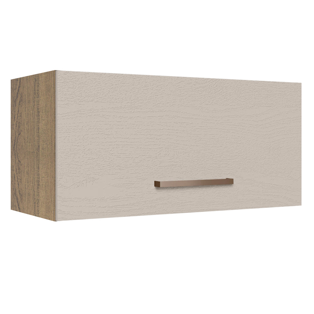 Alacena 70 cm 1 Puerta Rebatible Marrón/Crema Agata Madesa