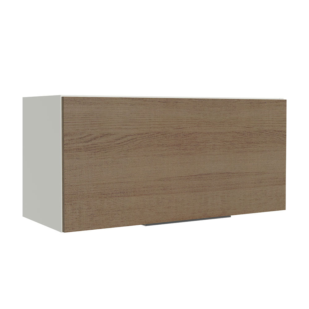 Alacena Cocina 70 cm 1 Puerta Abatible Blanco/Marrón Stella Madesa
