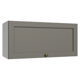 Alacena 70 cm 1 Puerta Puerta Rebatible Blanco/Gris Vik Madesa