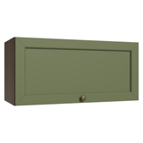 Alacena 70 cm 1 Puerta Puerta Rebatible Marrón/Verde Vik Madesa