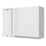 Alacena Cocina Esquinera 100% MDF 1 Puerta Blanco Brillante Acordes Madesa