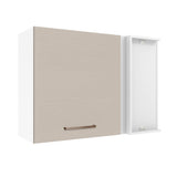 Alacena 94 cm 1 Puerta Agata Blanco/Crema