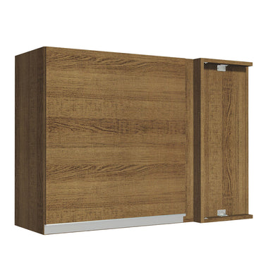 Alacena Esquinera 94 cm 1 Puerta Marrón Glamy Madesa