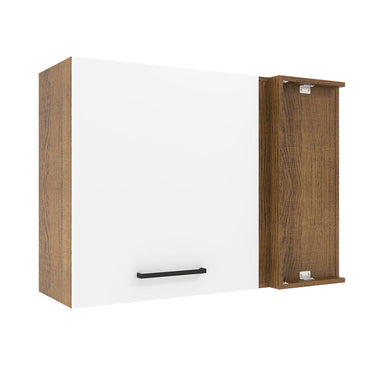 Alacena 94 cm 1 Puerta Marrón/Blanco Agata Madesa