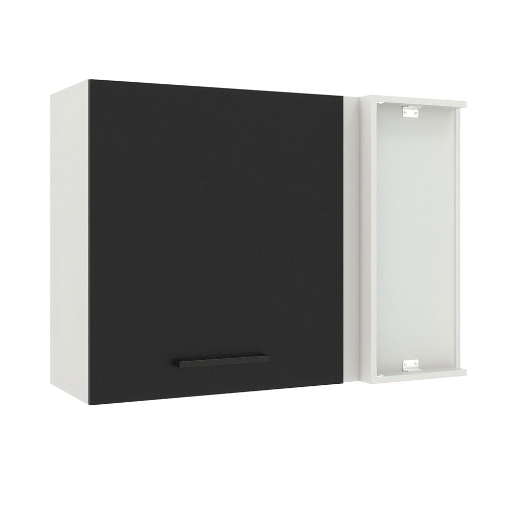 Alacena 94 cm 1 Puerta Agata Blanco/Negro