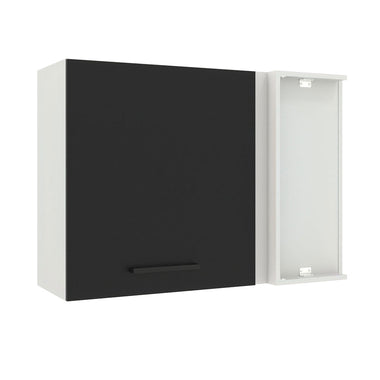 Alacena 94 cm 1 Puerta Blanco/Negro Agata Madesa