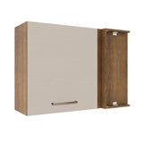 Alacena 94 cm 1 Puerta Agata Marrón/Crema